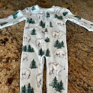 PJ Salvage Baby Polar Bear Pajamas Pjs Sz 6-12 Months